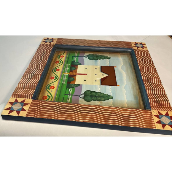 Heartwood Creek Enesco Jim Shore Main Street Cabin Framed - Picture 3 of 5